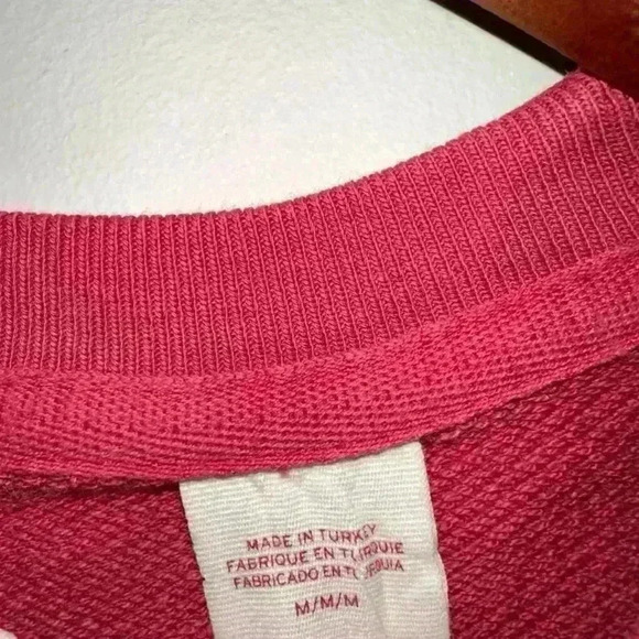 Levi's Color Block Red & White Crewneck Sweatshirt Size M - Picture 7 of 11